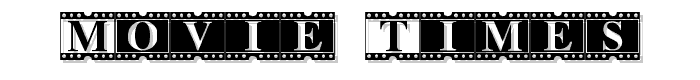 Movie Times font